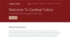 Desktop Screenshot of cardinaltutors.com