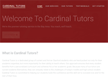 Tablet Screenshot of cardinaltutors.com